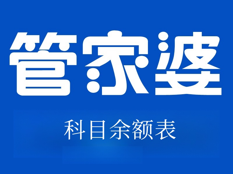 管家婆财贸双全V24.0之科目余额表查看辅助核算